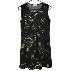 La Vie Lente Bird Print Dress M/L